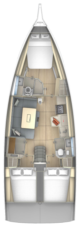 Wynajem łodzi Dufour Dufour 41 w Trogir na SamBoat 