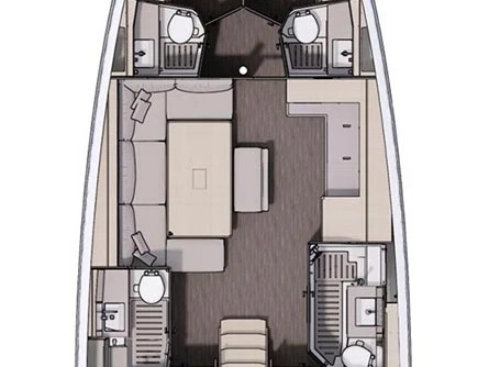 Wynajem Żaglowiec Dufour z patentem 