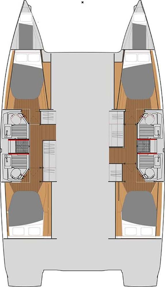Wynajem Katamaran Fountaine Pajot z patentem 