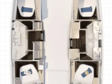 Fountaine Pajot Fountaine Pajot FP 41 Quatuor 3 między profesjonalistami a osobami prywatnymi w Biograd na Moru