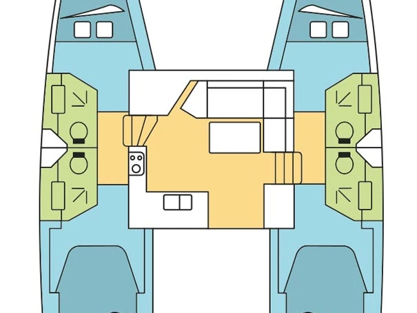 Wynajem Katamaran Fountaine Pajot z patentem 
