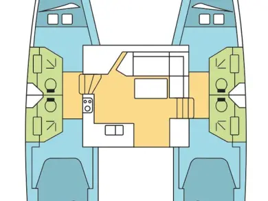 Wynajem Katamaran Fountaine Pajot z patentem 