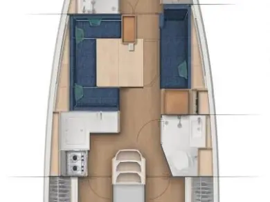 Jeanneau Sun Odyssey 380 Performance - 3 cab. między profesjonalistami a osobami prywatnymi w Biograd na Moru