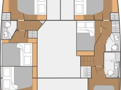 Fountaine Pajot Saba 50 między profesjonalistami a osobami prywatnymi w Palma de Mallorca