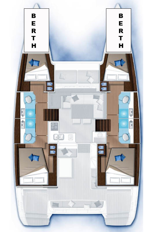 Wynajmij Katamaran z lub bez skippera Lagoon w Donji Seget
