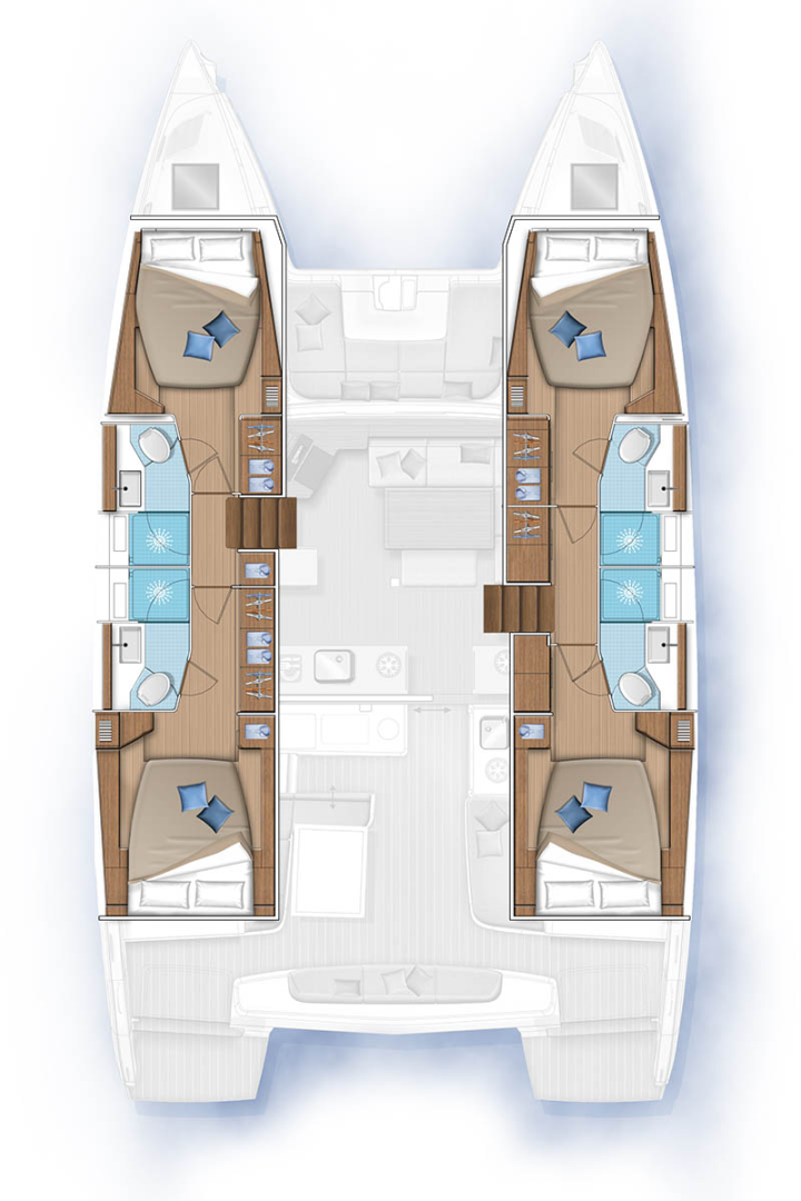 Wynajem Katamaran Lagoon z patentem 