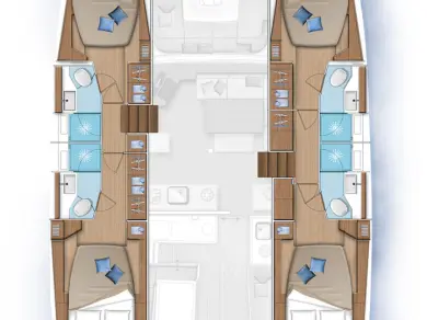 Wynajem Katamaran Lagoon z patentem 