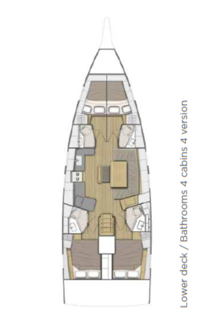Bénéteau Oceanis 46.1 między profesjonalistami a osobami prywatnymi w Donji Seget