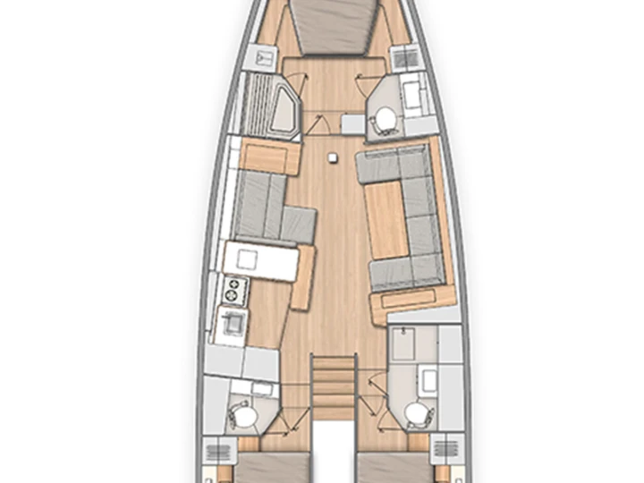 Wynajem Żaglowiec Bénéteau z patentem 