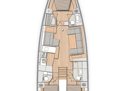 Wynajem Żaglowiec Bénéteau z patentem 