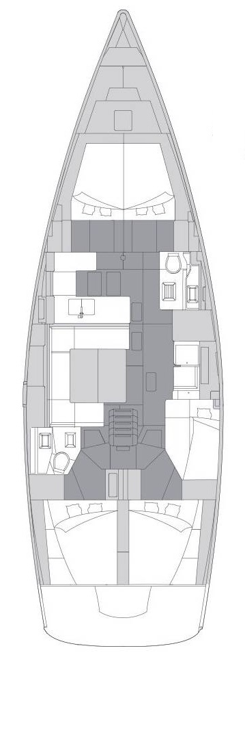 Wynajem Żaglowiec w Kaštela - Elan Impression 50.1