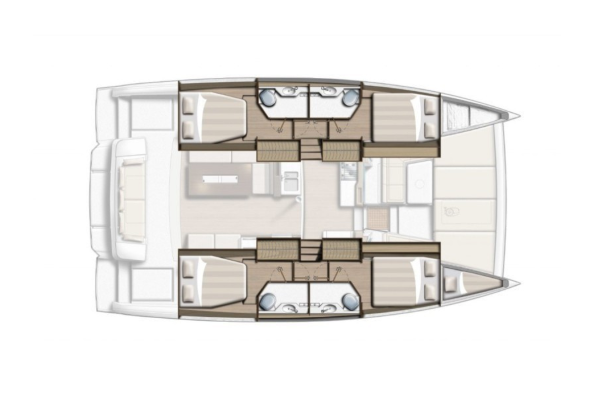 Wynajem Katamaran w Biograd na Moru - Bali Bali 4.2