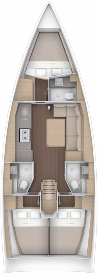 Wynajem Żaglowiec Dufour z patentem 
