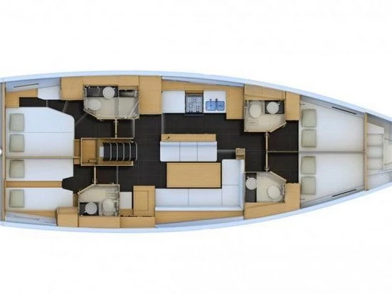 Jeanneau Jeanneau 54 między profesjonalistami a osobami prywatnymi w Kos