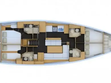 Jeanneau Jeanneau 54 między profesjonalistami a osobami prywatnymi w Kos