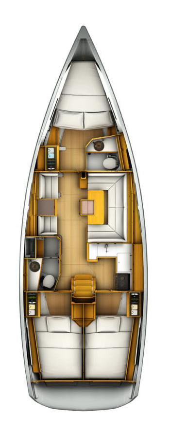Jeanneau Sun Odyssey 419 między profesjonalistami a osobami prywatnymi w Rhodes (City)
