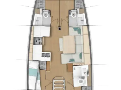Jeanneau Sun Odyssey 490 między profesjonalistami a osobami prywatnymi w Kos