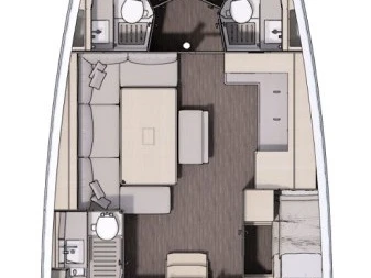 Wynajem Żaglowiec Dufour z patentem 