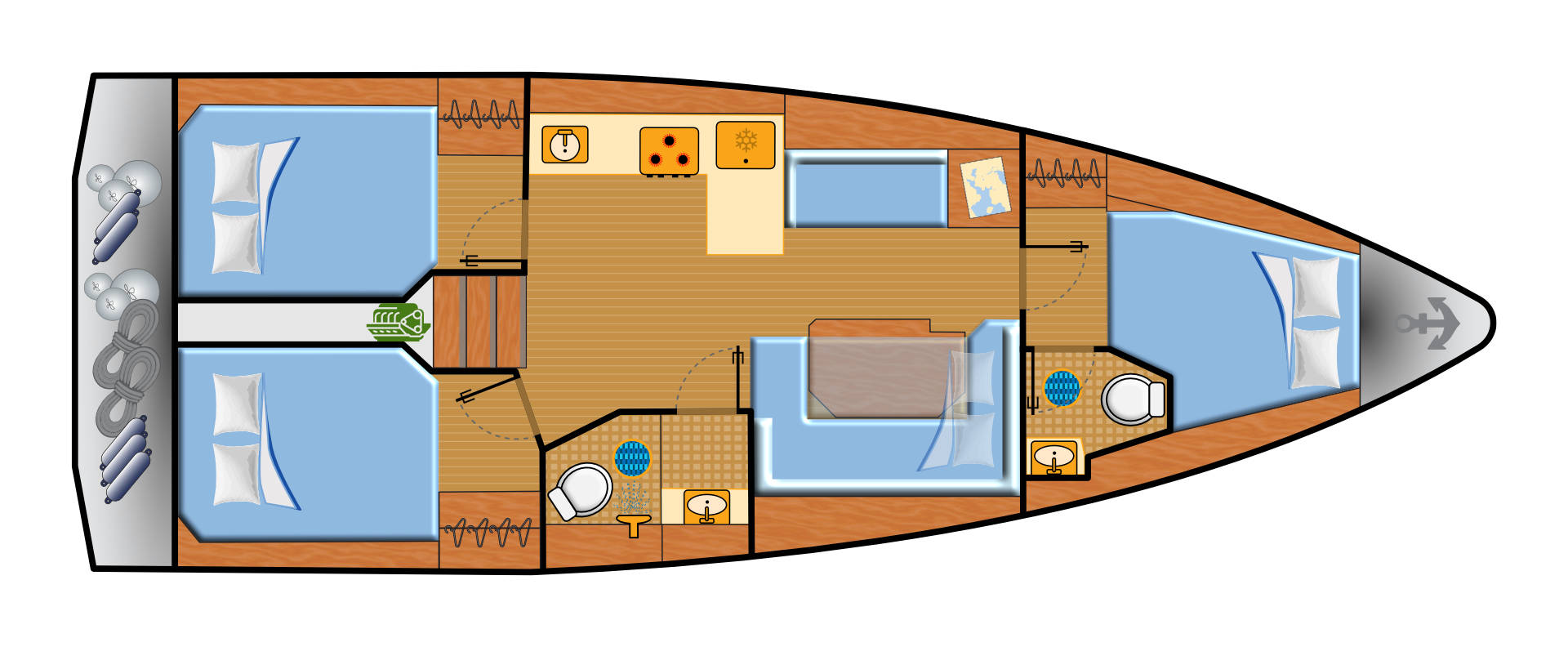 Bavaria Bavaria C38 między profesjonalistami a osobami prywatnymi w Pula