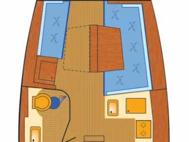 Wynajem łodzi Rogoznica tanio Hanse 418