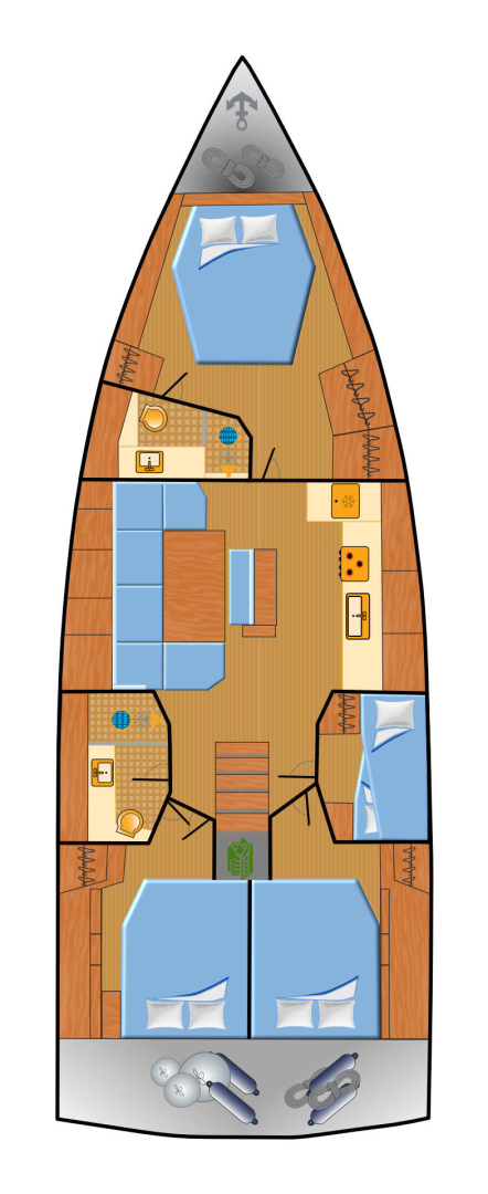 Wynajem Żaglowiec Hanse z patentem 