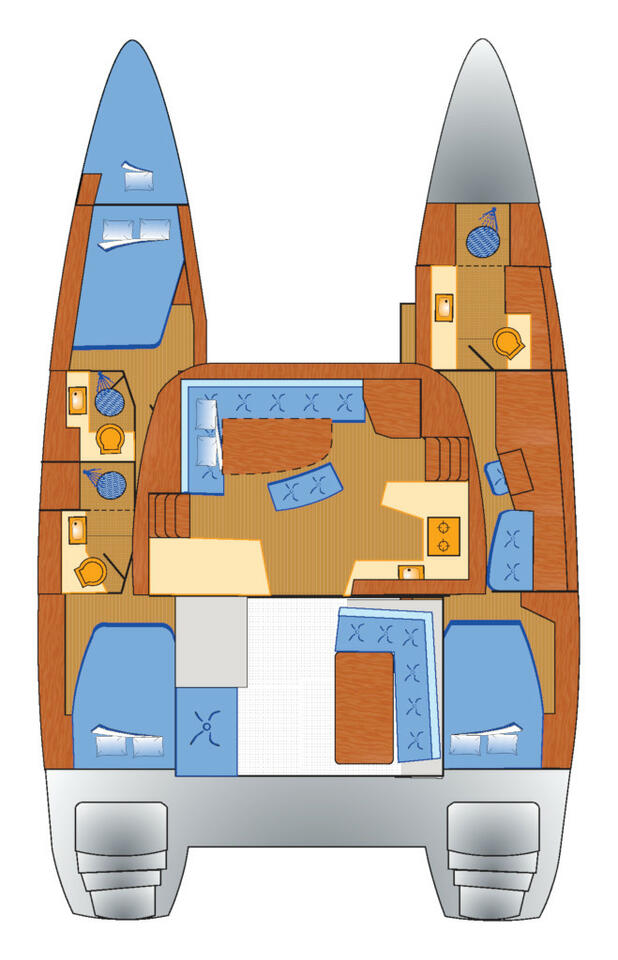 Wynajem łodzi Biograd na Moru tanio Lagoon 42