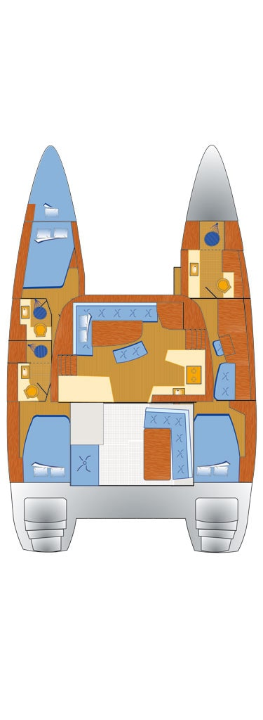 Wynajem łodzi Lagoon Lagoon 42 w Rogoznica na SamBoat 