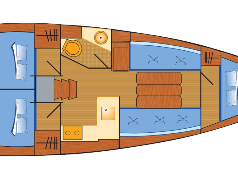 Jeanneau Sun Odyssey 349 między profesjonalistami a osobami prywatnymi w Punat