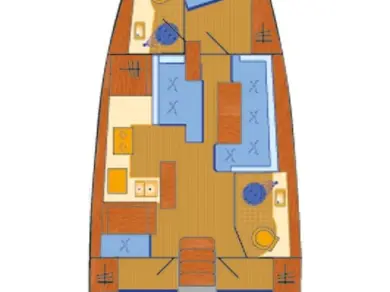 Wynajem Żaglowiec Jeanneau z patentem 