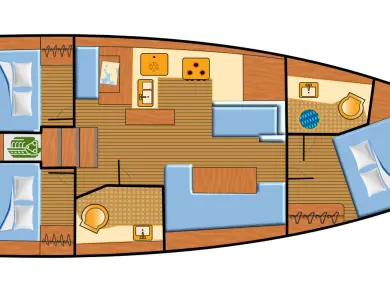 Jeanneau Sun Odyssey 410 między profesjonalistami a osobami prywatnymi w Rogoznica