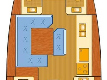 Wynajem Żaglowiec Jeanneau z patentem 