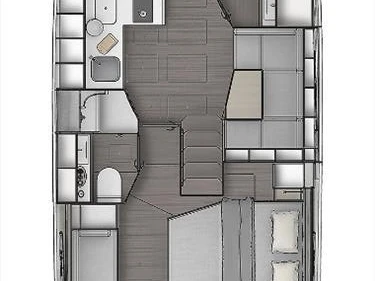 Bavaria Bavaria SR41 między profesjonalistami a osobami prywatnymi w Gouvia