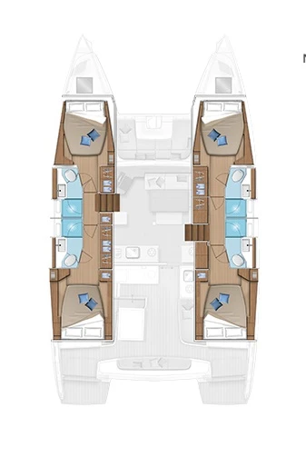 Wynajem Katamaran Lagoon z patentem 