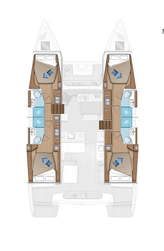 Wynajem Katamaran Lagoon z patentem 
