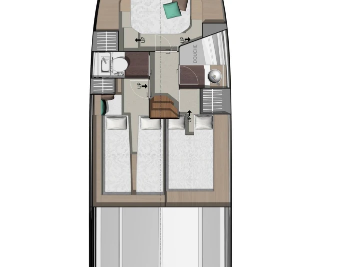 Jeanneau NC 37 między profesjonalistami a osobami prywatnymi w Biograd na Moru