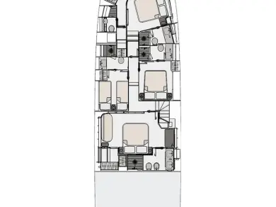 Wynajem w Podstrana- Azimut Azimut 78 Fly - 4 + 1 cab. na SamBoat