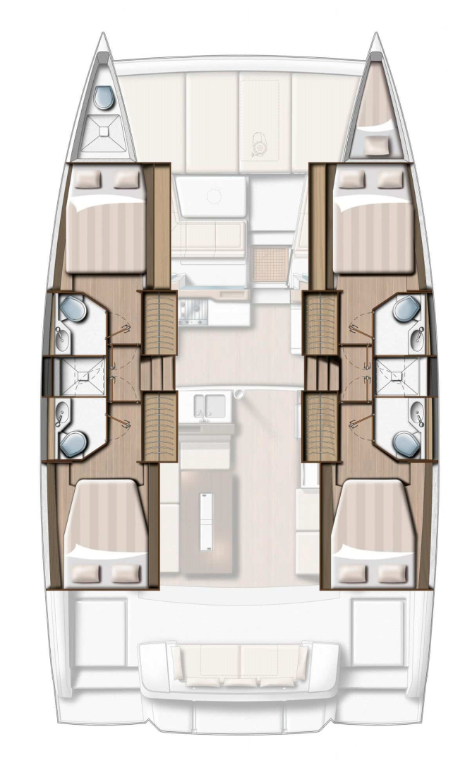 Wynajem Katamaran w Rogoznica - Bali Bali 4.2