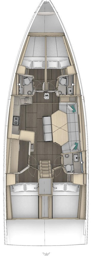 Wynajem łodzi Sukosan tanio Dufour 48