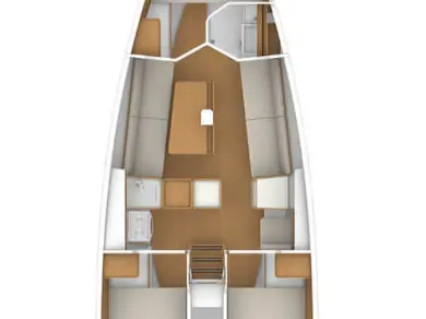 Wynajem Żaglowiec Bénéteau z patentem 