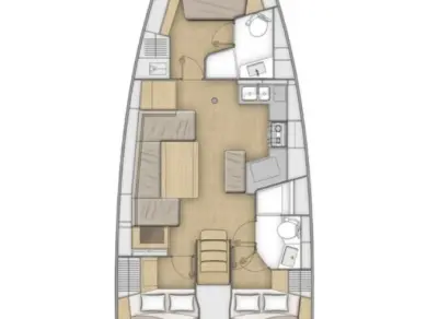 Wynajem Żaglowiec w Split - Bénéteau Oceanis 40.1