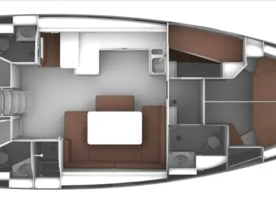 Bavaria Cruiser 51 między profesjonalistami a osobami prywatnymi w Gouvia