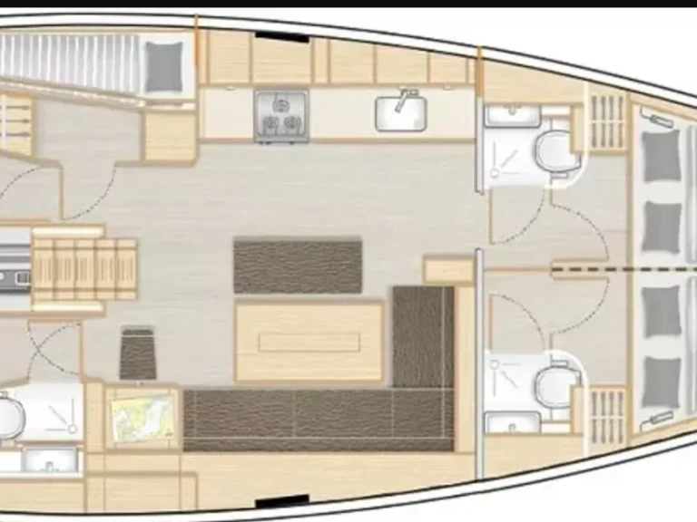 Hanse Hanse 508 między profesjonalistami a osobami prywatnymi w Alimos