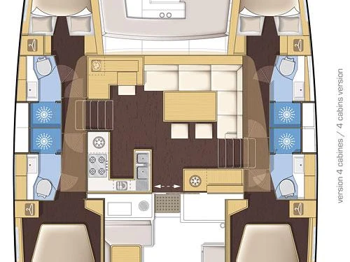 Wynajmij Katamaran z lub bez skippera Lagoon w Palairos