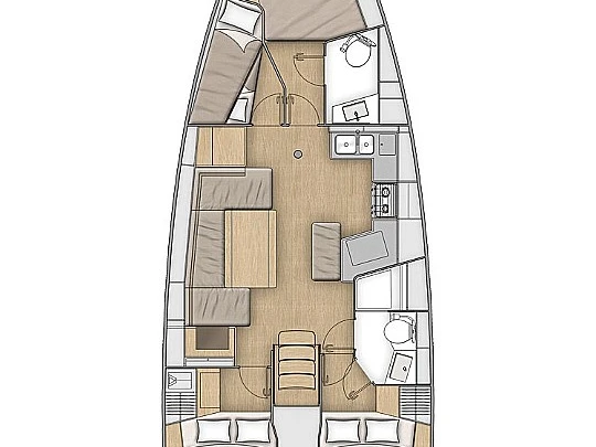 Wynajem Żaglowiec w Lefkáda - Bénéteau Oceanis 40.1
