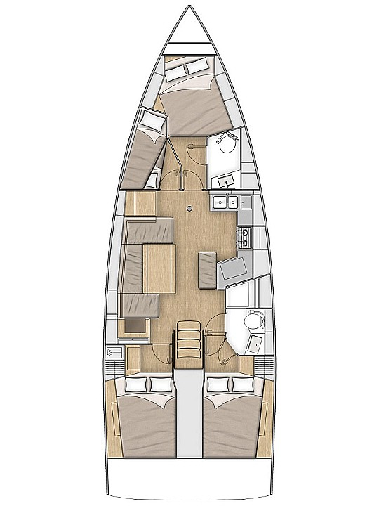 Wynajem Żaglowiec w Lefkáda - Bénéteau Oceanis 40.1