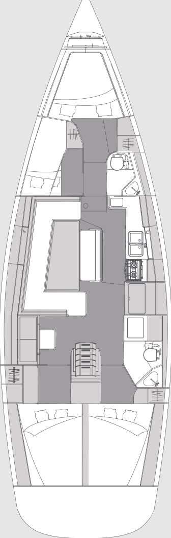 Wynajem Żaglowiec w Punat - Elan Impression 45.1