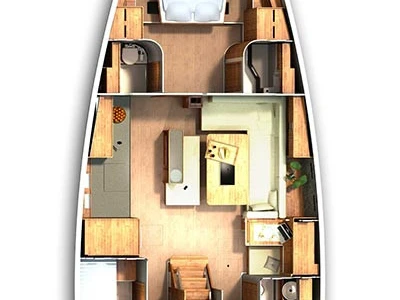 Wynajem łodzi Biograd na Moru tanio Hanse 505