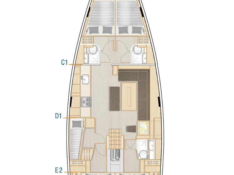 Wynajem łodzi Hanse Hanse 508 w Donji Seget na SamBoat 