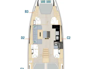 Wynajem łodzi Sibenik tanio Hanse 510