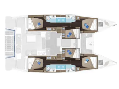 Wynajmij Katamaran z lub bez skippera Lagoon w Donji Seget